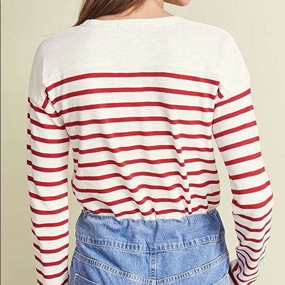 NWT rag & bone Halsey Striped Long Sleeves Tee S - Picture 7 of 10